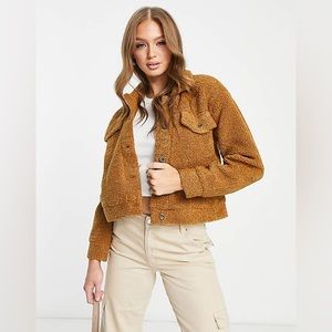 Only telma teddy jacket in brown